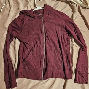 Aeropostle Burgandy Zipup Size XL but fits small
